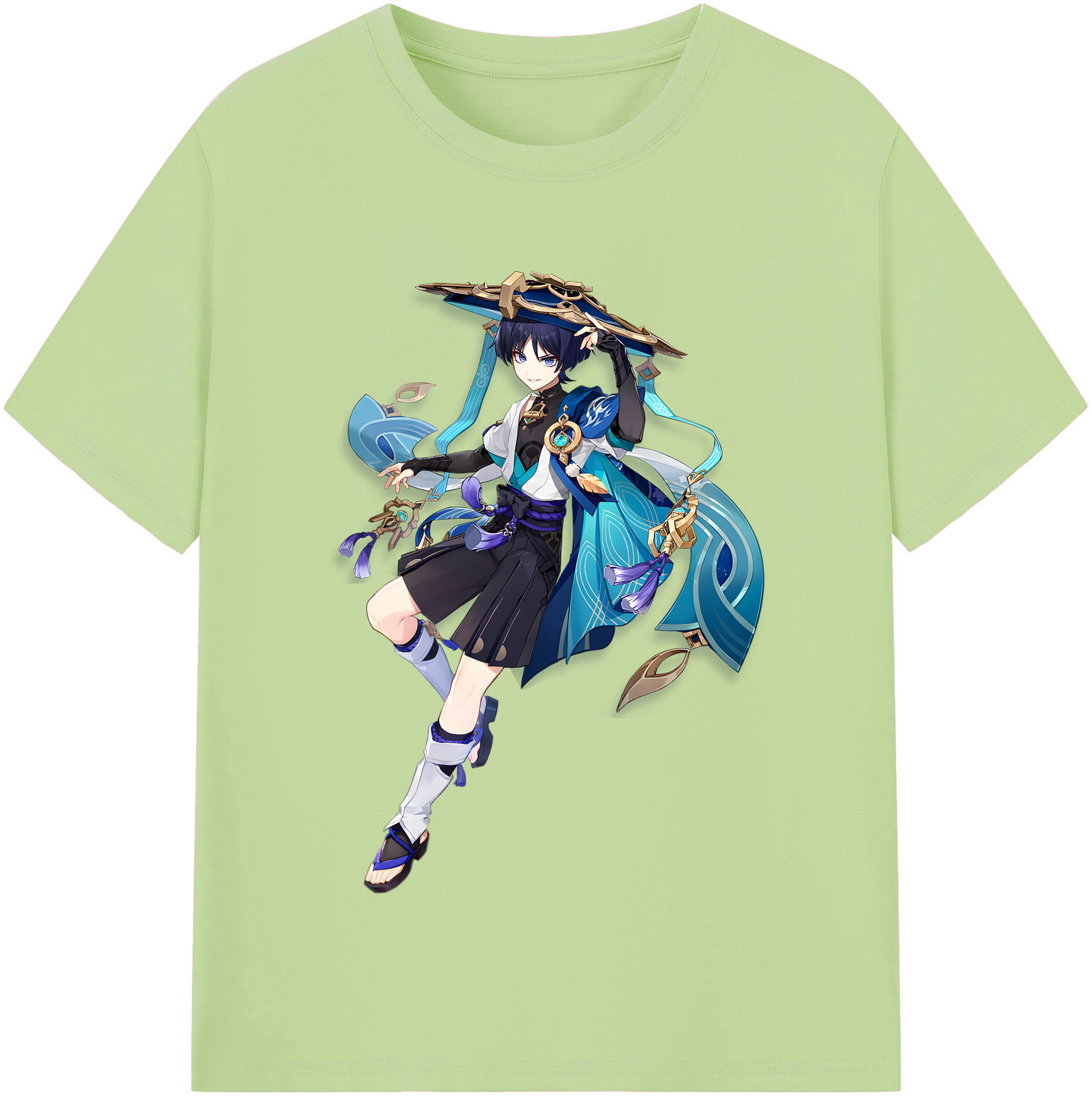 げんし神 さんペい genshin Sanpei 綿100％半袖Tシャツ（フロントプリント）